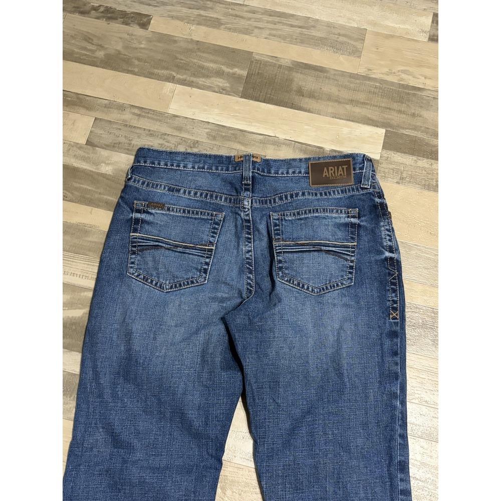NWOT Ariat Mens 34x34 M4 Relaxed Bootcut Jeans Western Denim Cowboy Medium Wash - Picture 4 of 4